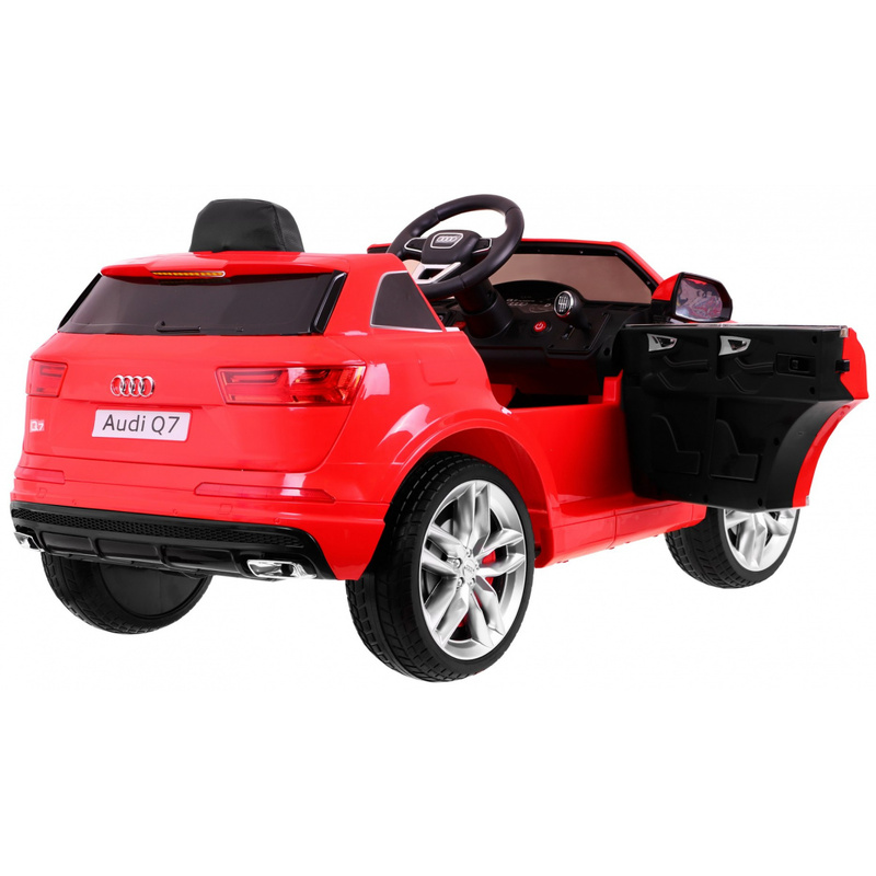 Audi Q7 elektriauto lastele, punane
