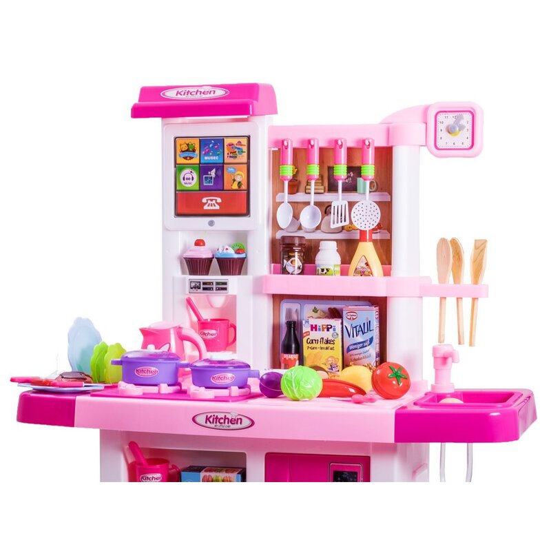 Interaktiivne köök lastele, roosa