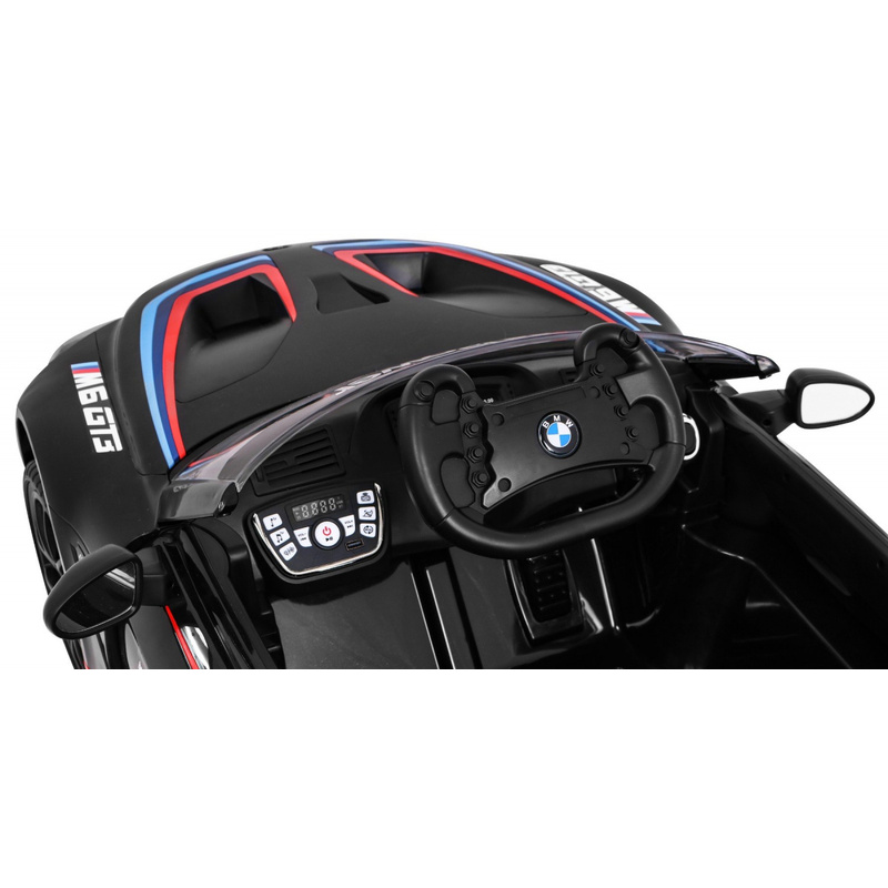 BMW M6 GT3 elektriauto lastele, must