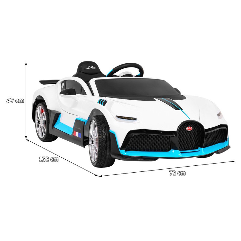 Bugatti Divo ühekohaline elektriauto, valge