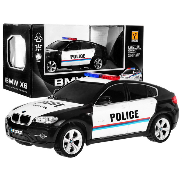 Kaugjuhitav politseiauto BMW X6, must