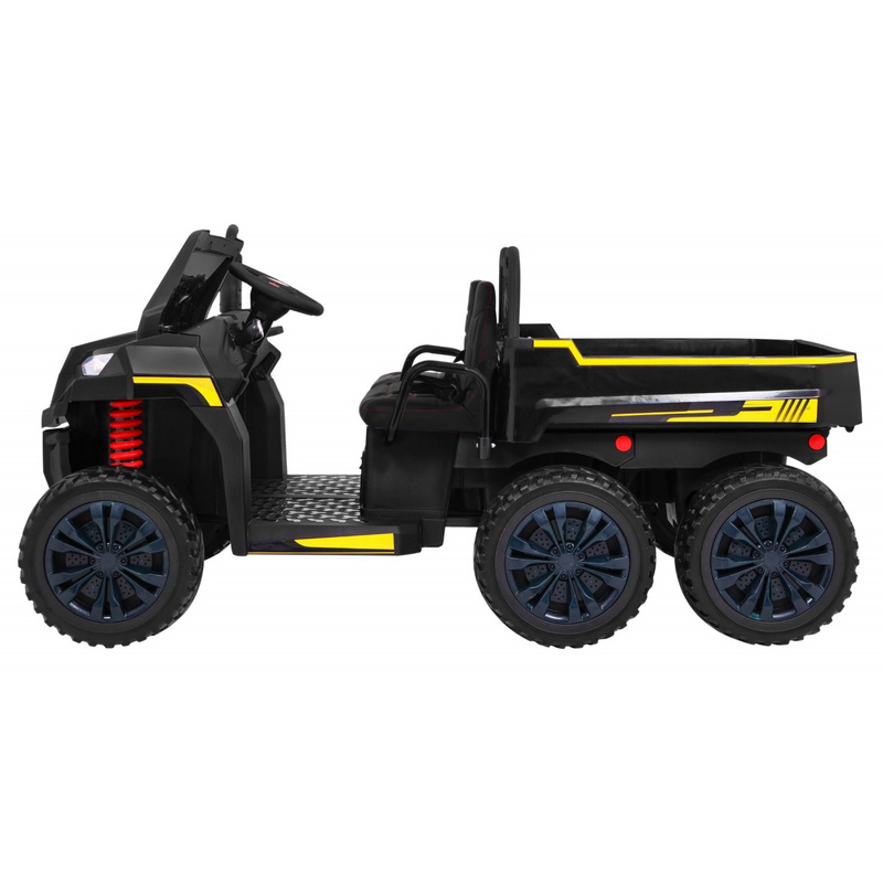 Elektriline põllumehe veoauto, must, kahekohaline