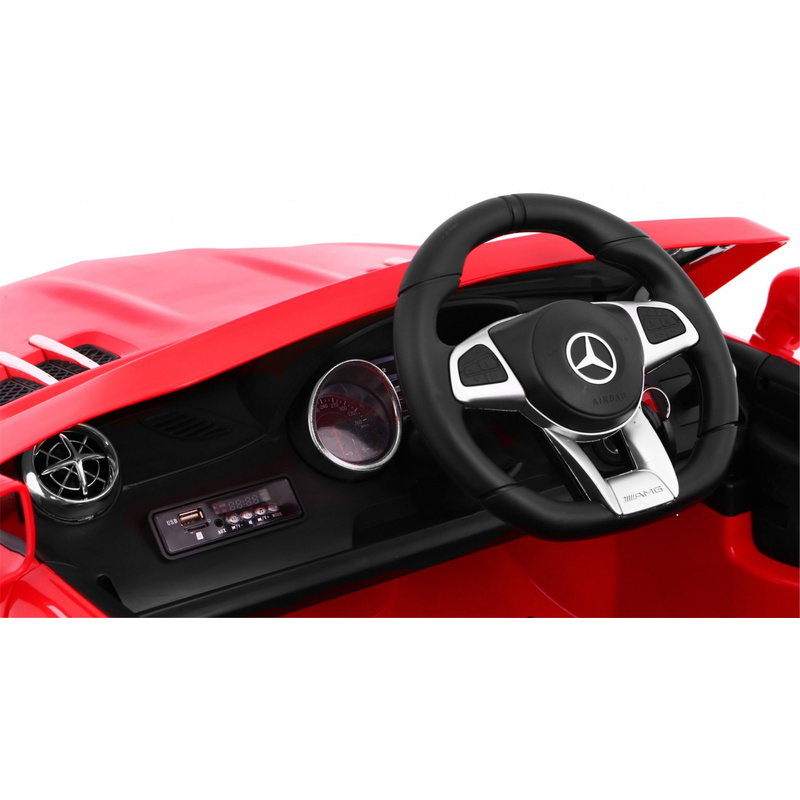 Ühekohaline elektriauto Mercedes AMG SL65 , punane