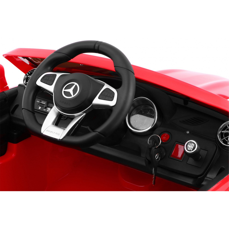 Ühekohaline elektriauto Mercedes AMG SL65 , punane