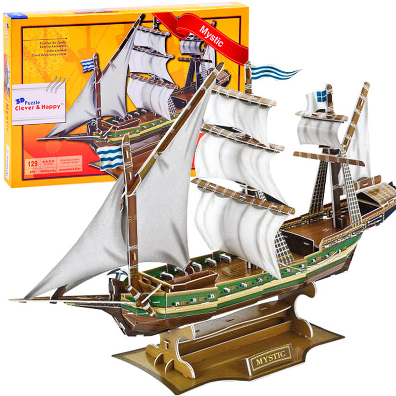 3D pusle – müstiline laev, 129 tk