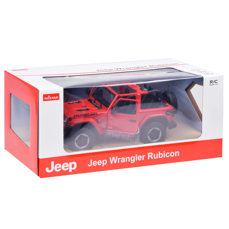 Kaugjuhitav auto Jeep Wrangler Rubicon, punane