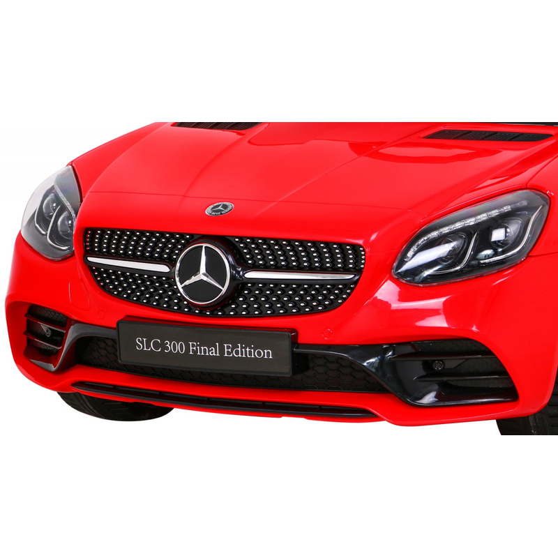 Ühekohaline elektriauto Mercedes BENZ SLC300, punane