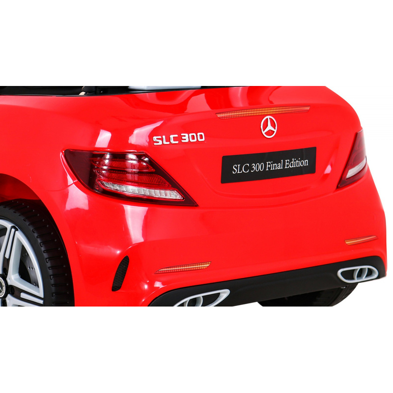 Ühekohaline elektriauto Mercedes BENZ SLC300, punane