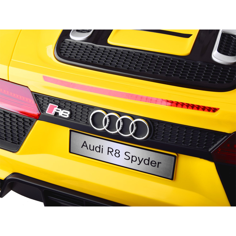 Audi R8 ühekohaline elektriauto, kollane