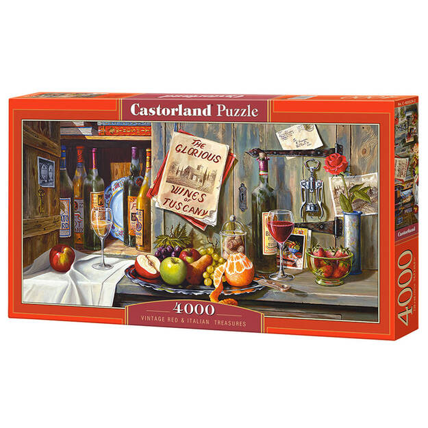 Castorland Vintage Red & Italian Treasures Puzzle, 4000 tükki