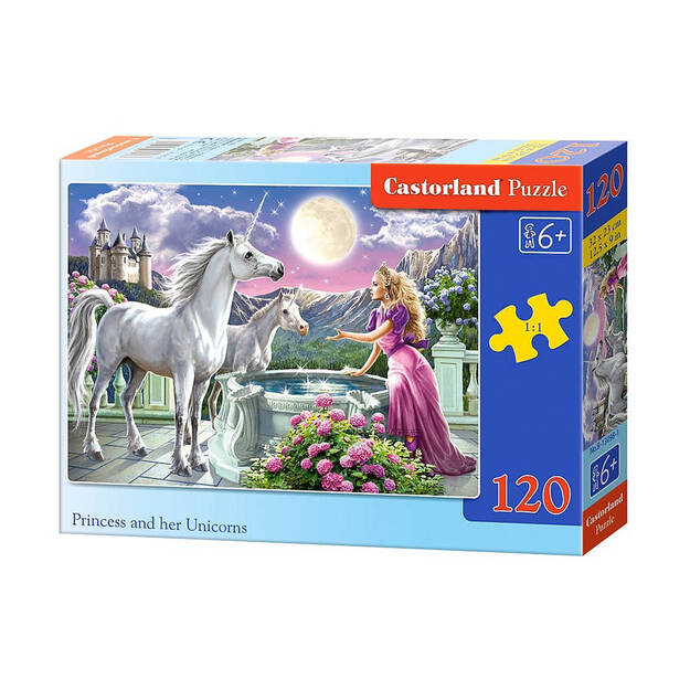 Castorland printsess ja tema ükssarvikud Puzzle, 120 tükki