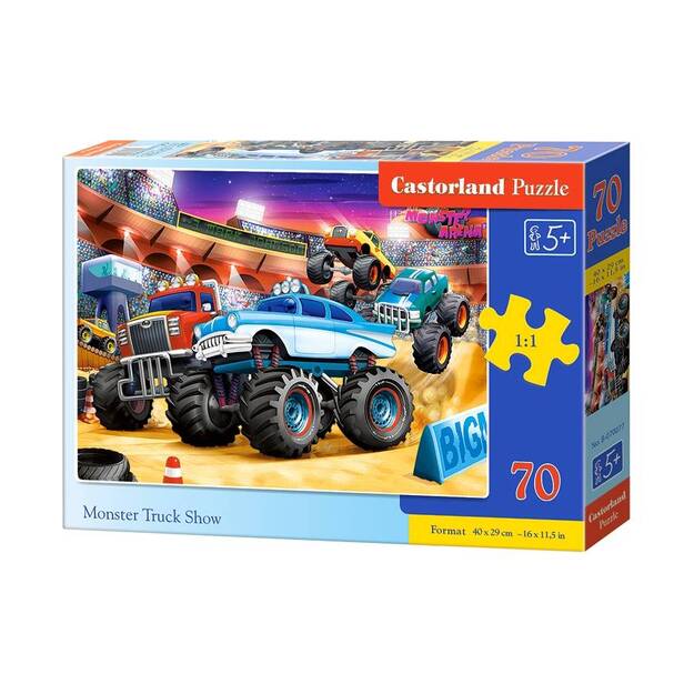 Castorland Monster Truck Show Puzzle, 70 tükki