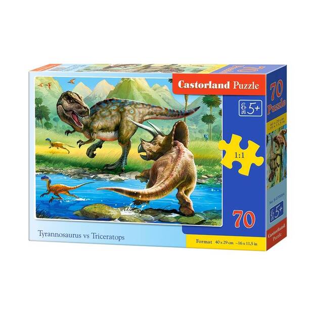 Castorland Tyrannosaurus vs Triceratops, 70 tk.