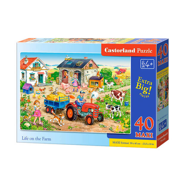 Castorland Life on the Farm Puzzle, 40 tükki