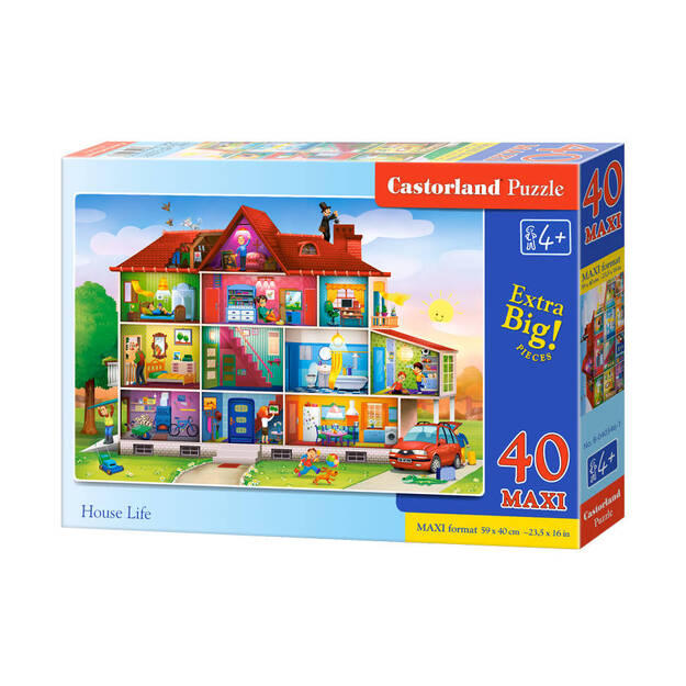 Castorland House Life Puzzle, 40 tükki
