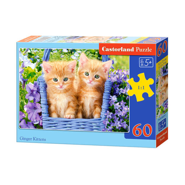 Castorland Ginger Kittens Puzzle, 60 tükki