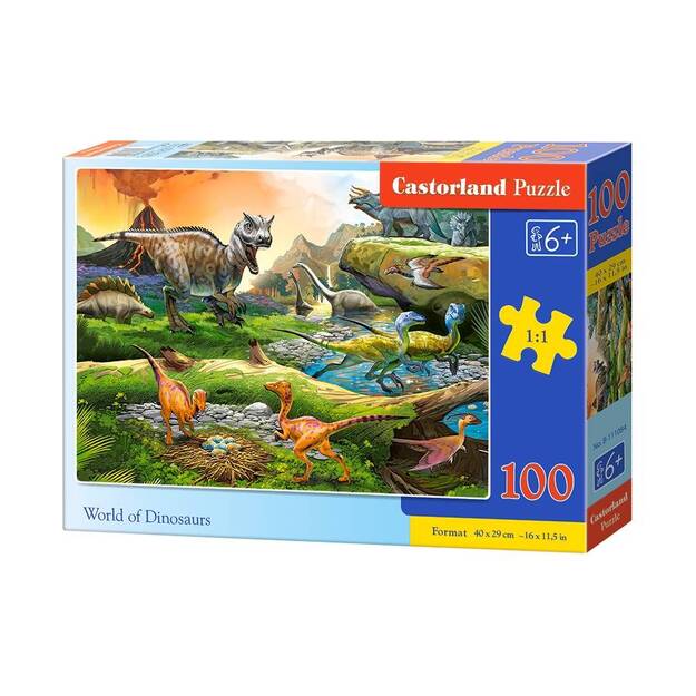 Puzzle 10 tk, Dinosauruste maailm