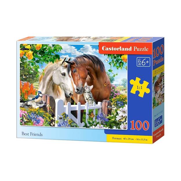 Castorland Best Friends Puzzle, 100 tükki