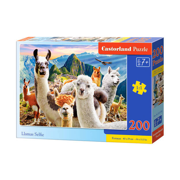 Castorland Llamas selfie puzzle, 200 tükki