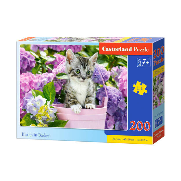 Castorland Kitten in Basket Puzzle, 200 tükki