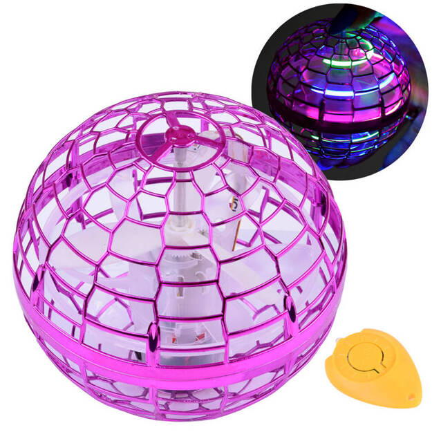 Lendav UFO-pall, roosa