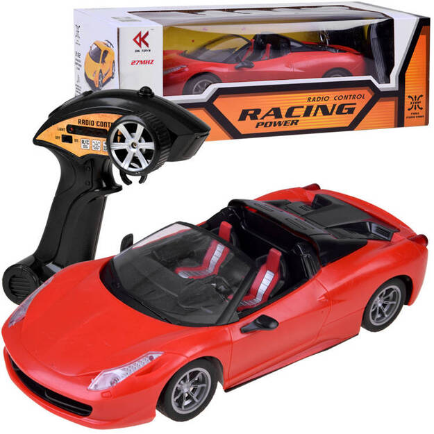 RacingPower puldiga juhitav sportauto, punane