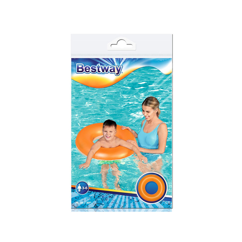 Bestway Täispuhutav ujumisratas, 76cm, oranž