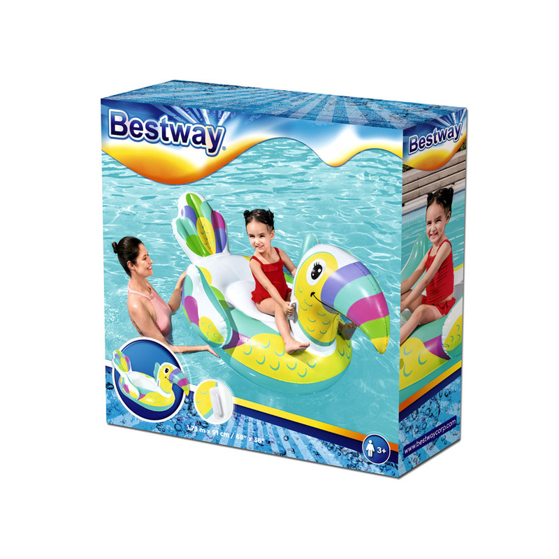 Bestway Toucan Pool Day Ride-On täispuhutav parvlaev