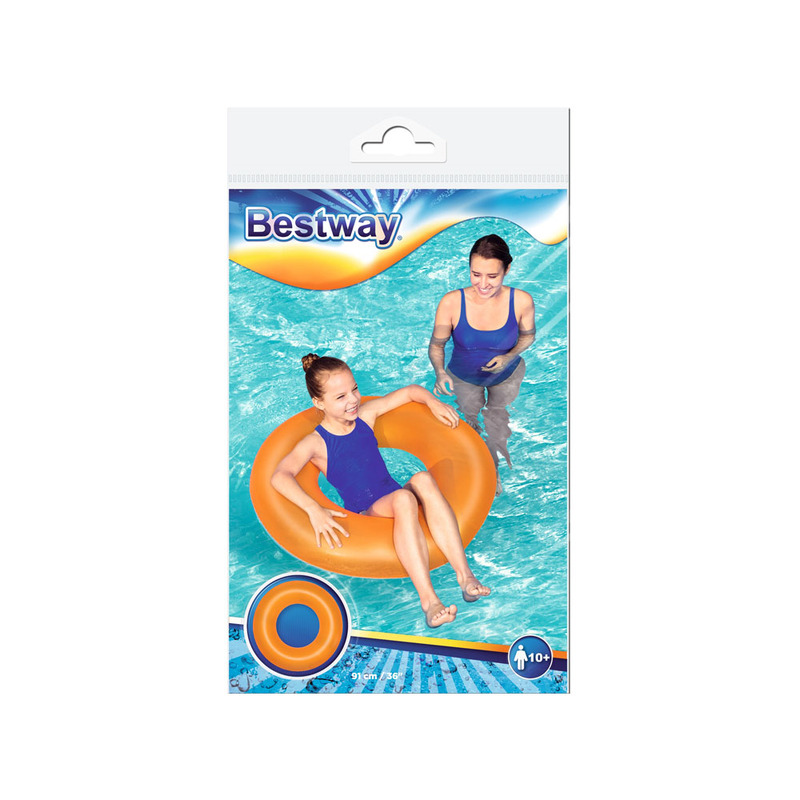 Bestway Täispuhutav ujumisratas, 91cm, oranž