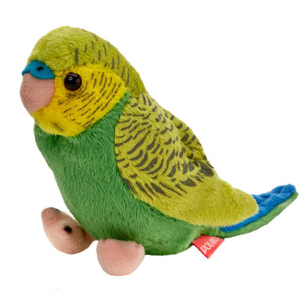 Pluusi mänguasi - laineline papagoi, 13cm