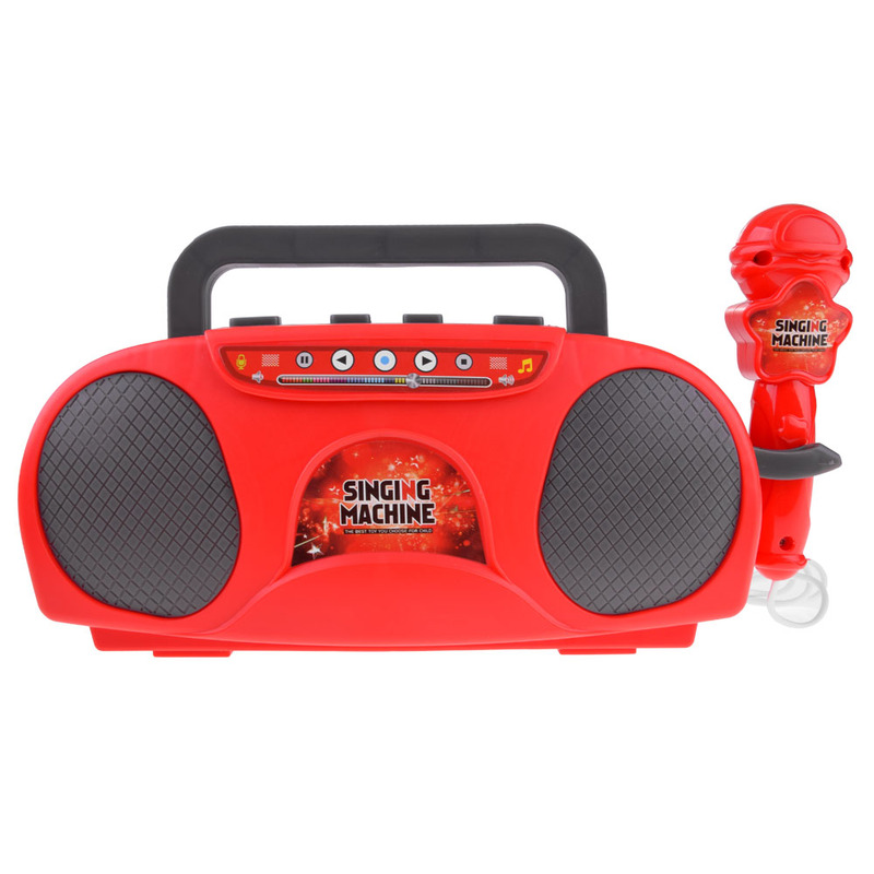 Mikrofoniga mänguasjaradio, punane