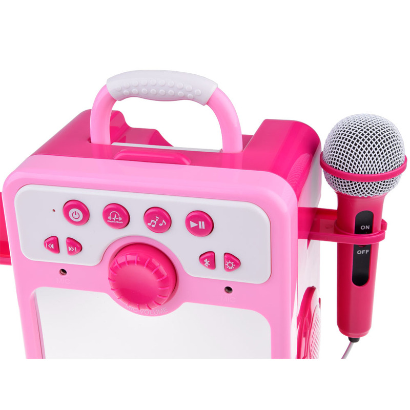 Mikrofoniga kõlar, roosa
