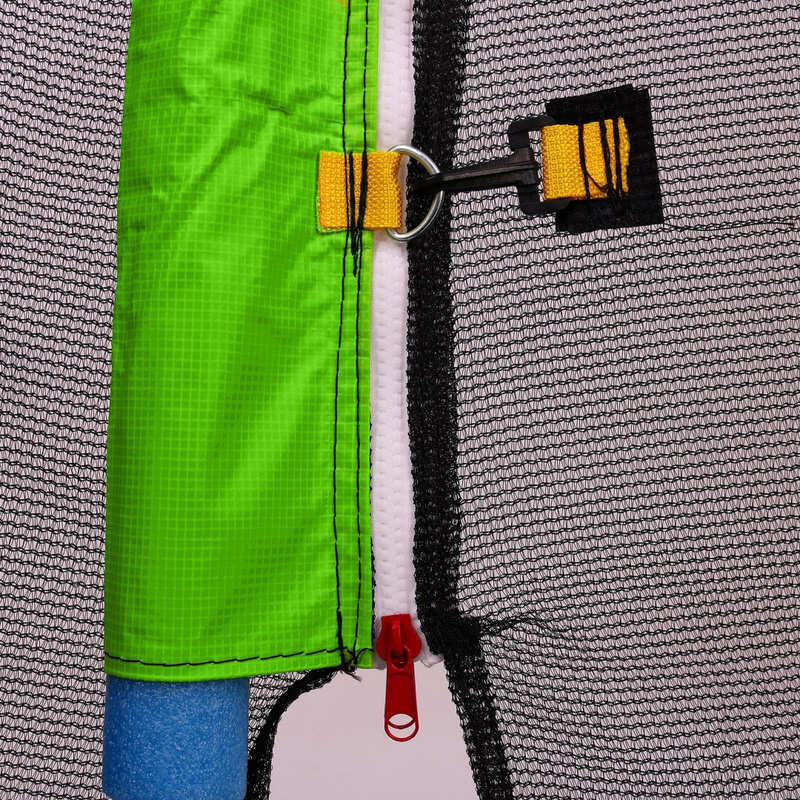 Trampoliin võrguga, 427 cm, roheline