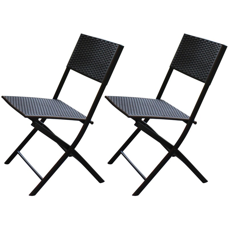 Rõdumööblikomplekt laud ja 2 musta värvi tooli