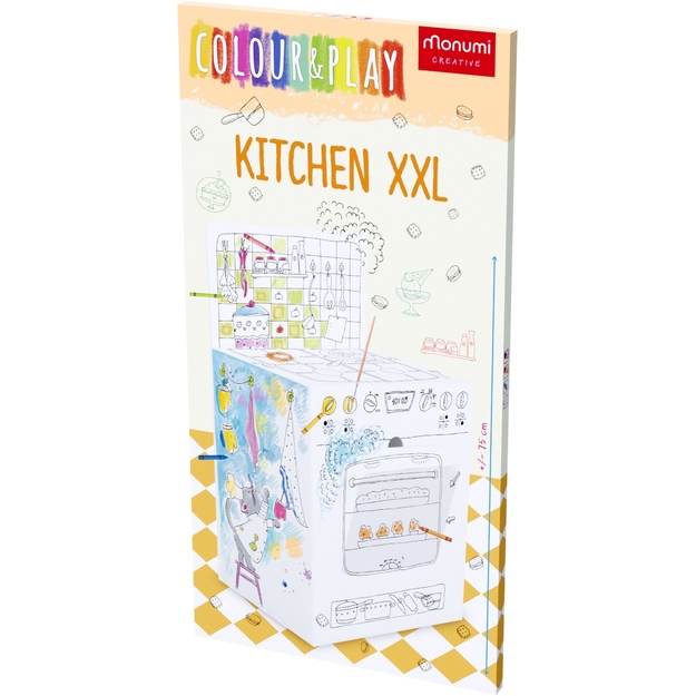 3D köögi värvimisraamat lastele
