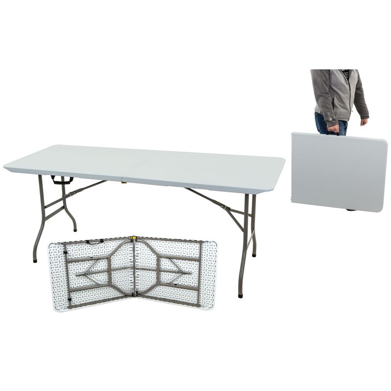 Kokkupandav laud, 180x70 cm, valge