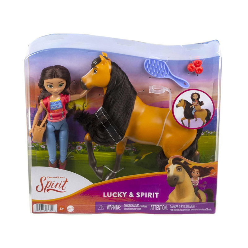 Lucy nukk koos hobusega Spirit