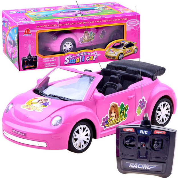 Kaugjuhitav auto - Beetle, roosa