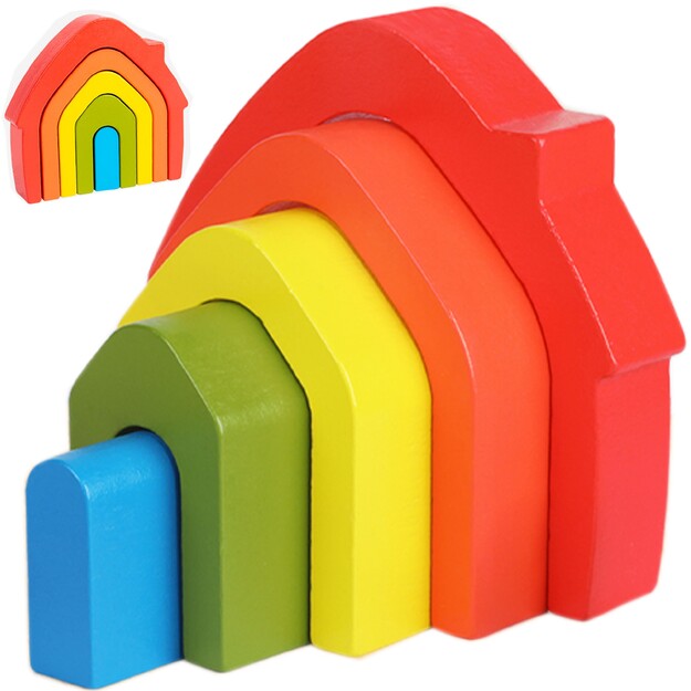 Värviline puzzle - maja