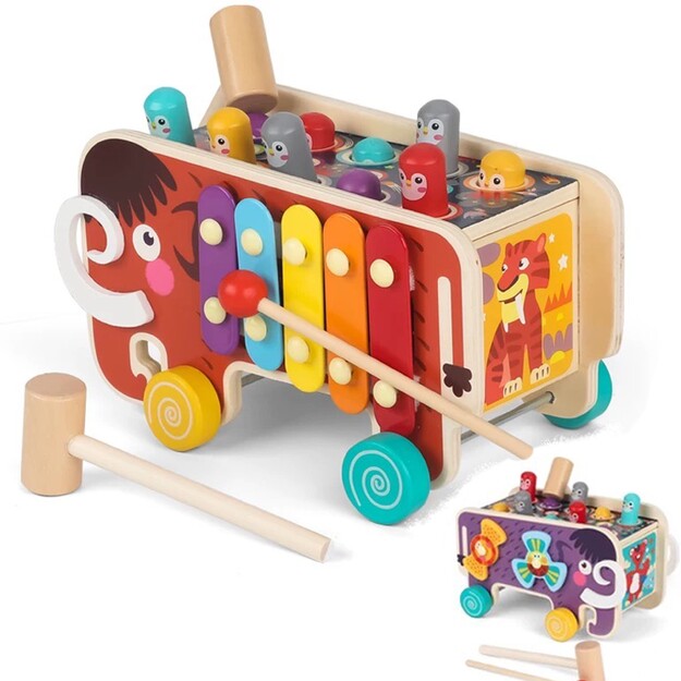 Interaktiivne puidust mänguasi - Mammut