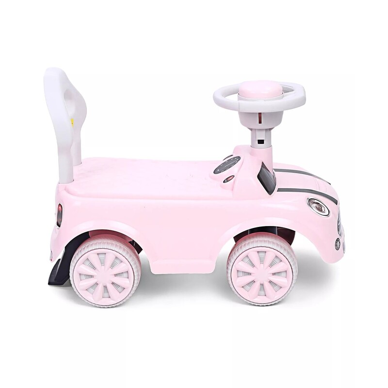 Laste pealeistutav auto "Mini Cooper", roosa