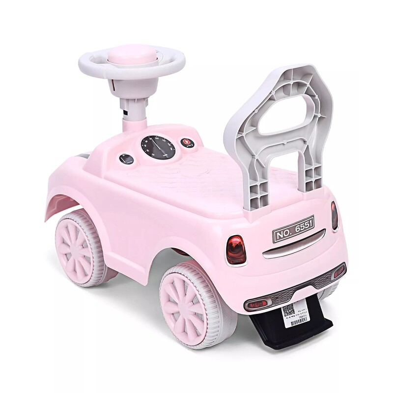 Laste pealeistutav auto "Mini Cooper", roosa