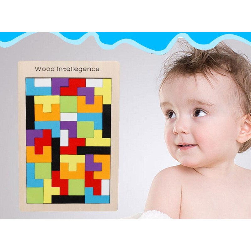 Puidust puzzle "Tetris", A