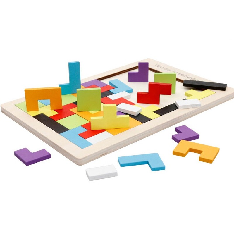 Puidust puzzle "Tetris", A