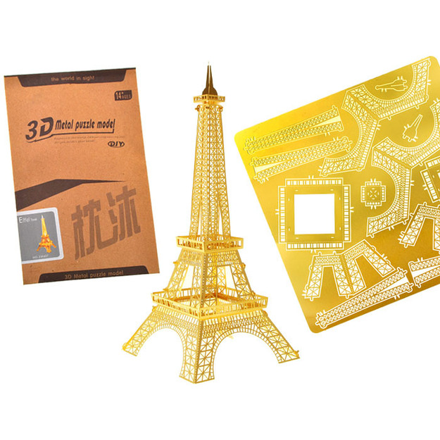 	3D-pusle Eiffeli torn, metall	