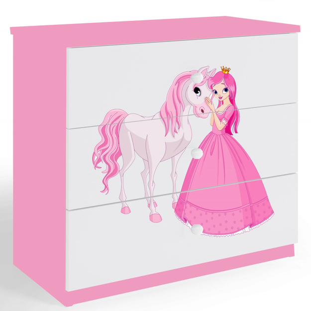 Kummut Babydreams - Printsess ja hobune, roosa