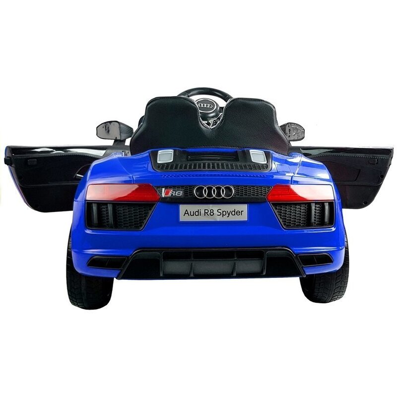 Audi R8 Spyder ühekohaline elektriauto lastele, sinine