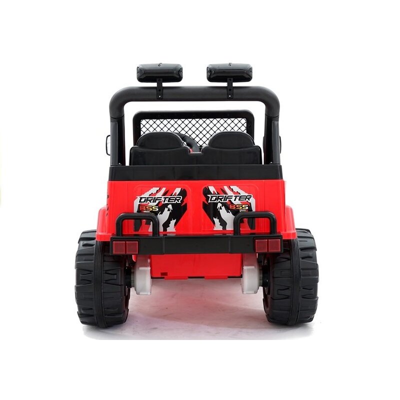 Ühekohaline elektriauto Jeep Raptor 4x4, punane