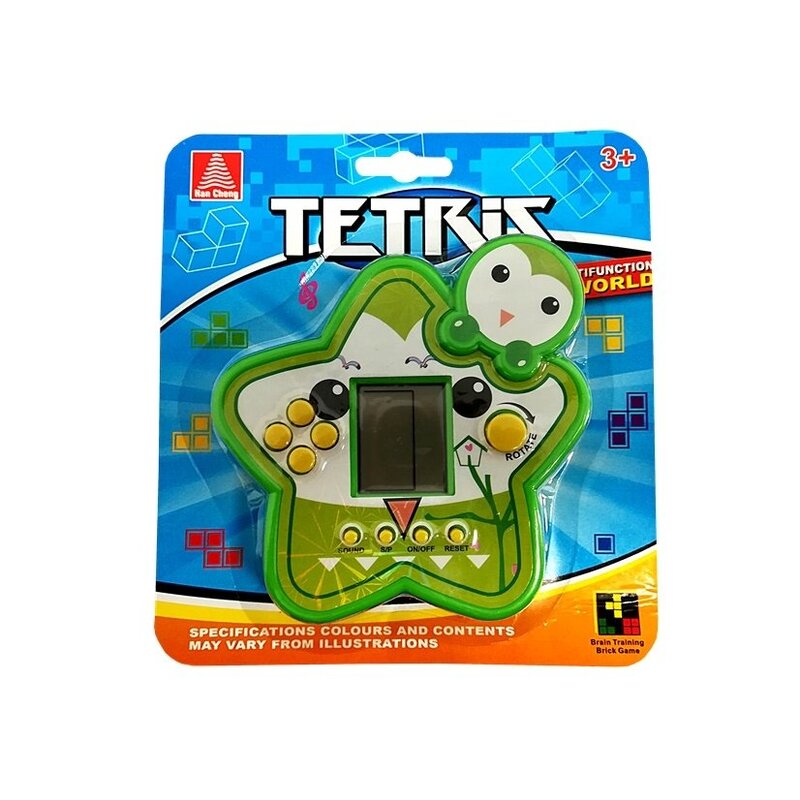 Tähekujuline mäng Tetris, roheline