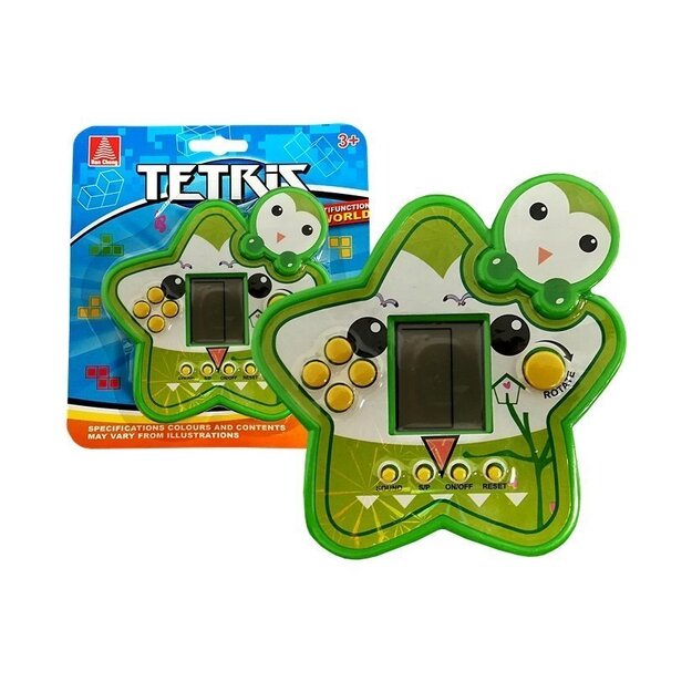 Tähekujuline mäng Tetris, roheline